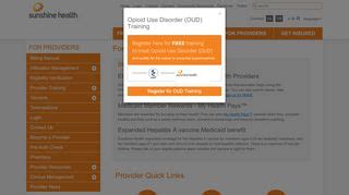 sunshine health provider portal login